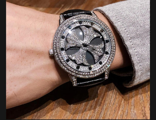 Luxury Crystal Flower Dial Women's Watch