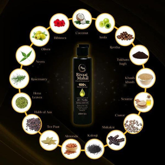 Rivaaj Mahal 100% Herbal Hair Oil