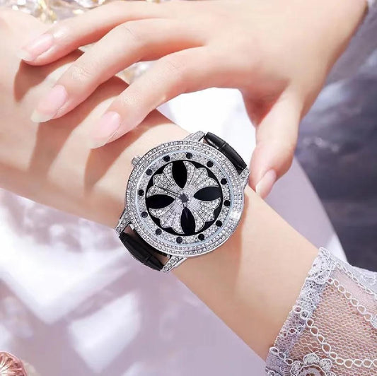 Luxury Crystal Flower Dial Women's Watch